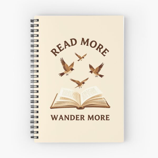 Item preview, Read More Wander More Vintage Book Birds Literary Reader Gift T-Shirt designed and sold by FestivityFinds.