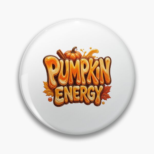 Item preview, Pumpkin Energy Fall Sticker | Glossy Liquid Pumpkin Typography | Cute Autumn Design | Pumpkin Season Gift designed and sold by DonnaByPT.