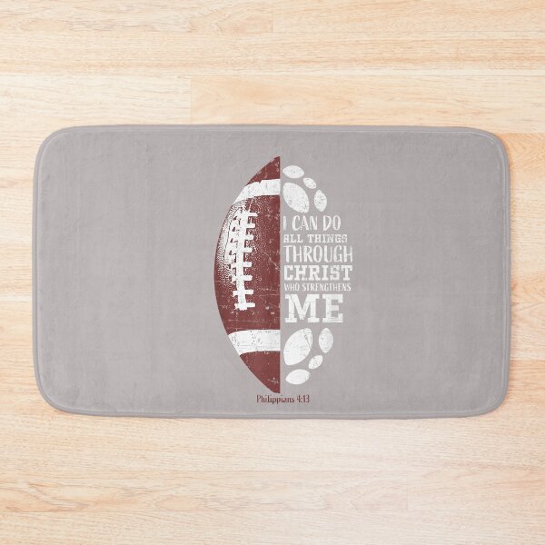 Item preview, Christian Football Philippians 4 13 Religious Verse Faith designed and sold by mjohnson9.