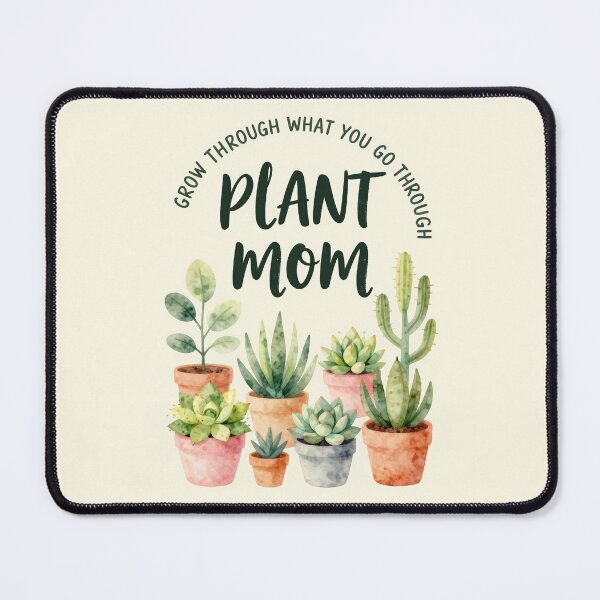 Item preview, Grow Through What You Go Through Plant Mom Watercolor Succulent T-Shirt designed and sold by FestivityFinds.