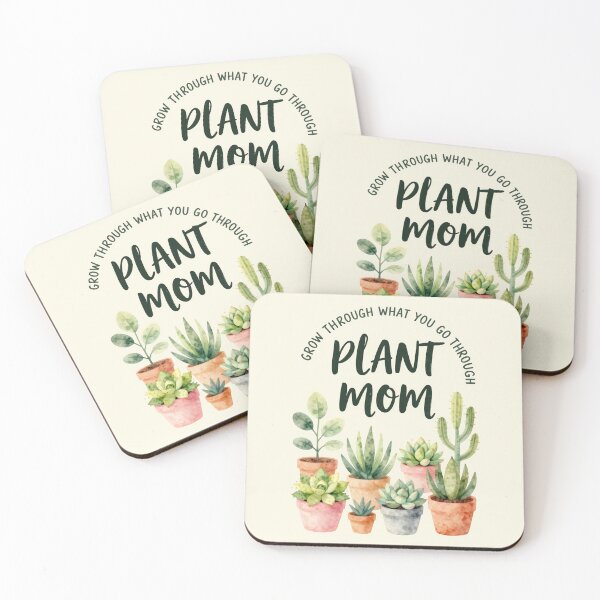 Item preview, Grow Through What You Go Through Plant Mom Watercolor Succulent T-Shirt designed and sold by FestivityFinds.
