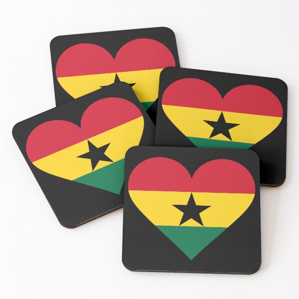 Item preview, Ghana Heart Flag Graphic | I Love Ghana Patriotic Symbol designed and sold by NTGUILTY.