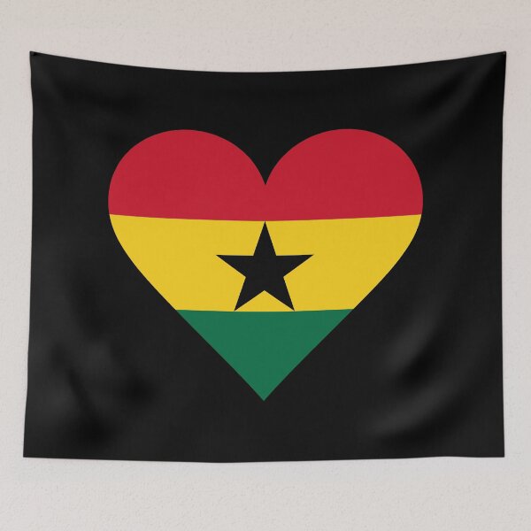 Item preview, Ghana Heart Flag Graphic | I Love Ghana Patriotic Symbol designed and sold by NTGUILTY.