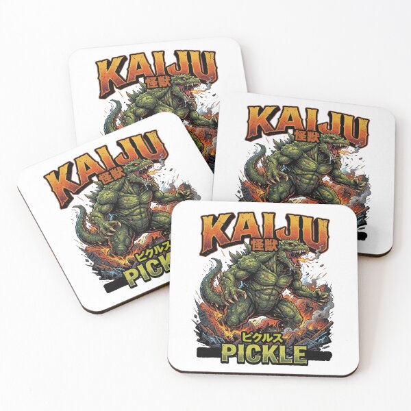 Item preview, Pickles Turned into a Monster – Giant Kaiju Pickle Destroying the City designed and sold by LOVEARTDESIGN.