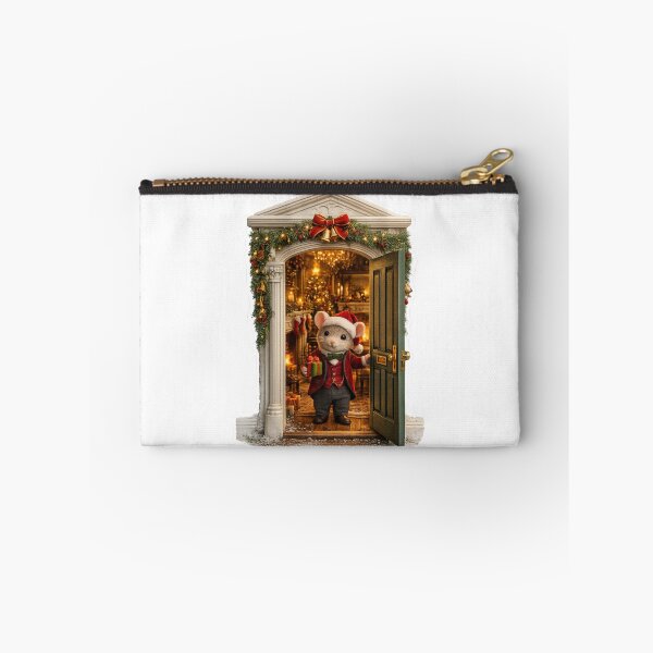 Item preview, Christmas Mouse Door | Secret Holiday Home Sticker designed and sold by GSizzle1.