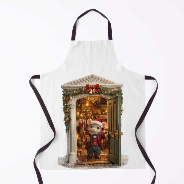 Item preview, Christmas Mouse Door | Secret Holiday Home Sticker designed and sold by GSizzle1.