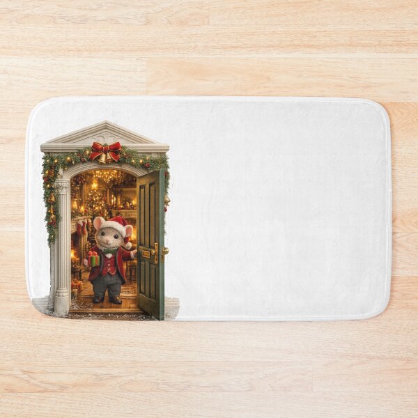 Item preview, Christmas Mouse Door | Secret Holiday Home Sticker designed and sold by GSizzle1.
