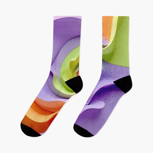 Item preview, Colorful Spiral Abstraction in Purple Orange Green designed and sold by Vicky Brago-Mitchell®.