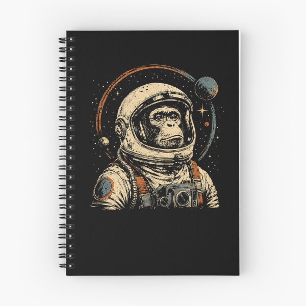 Item preview, Retro Chimpanzee Astronaut Exploring The Cosmic  designed and sold by Moizento.