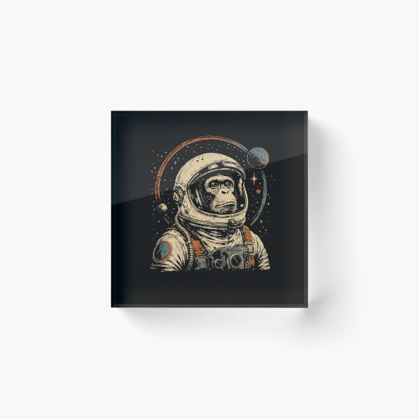 Item preview, Retro Chimpanzee Astronaut Exploring The Cosmic  designed and sold by Moizento.