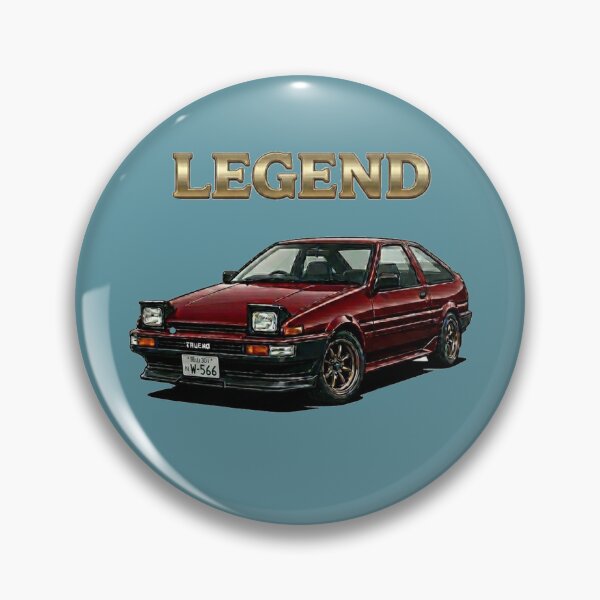 Item preview, AE86 Trueno Drift Car JDM Legend Illustration designed and sold by Northern Glow Art.