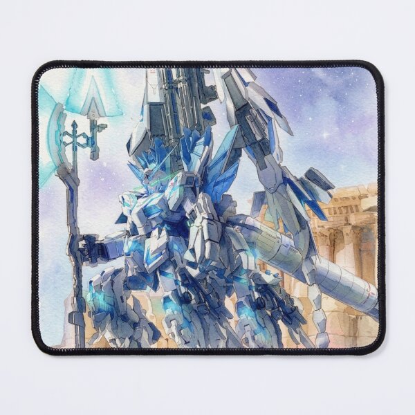 Item preview, unicorn phenex full armor gundam blue unicorn gundam illustration watercolour traditional draw full colour designed and sold by sabartgunpla.