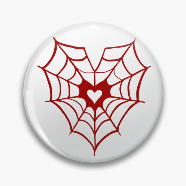 Item preview, hand drawn spiderweb heart designed and sold by miss madison creates.