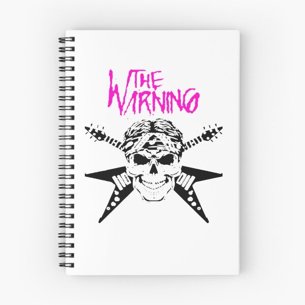 Item preview, The Warning Pink Skull Crossed Guitars Poster designed and sold by AlfonDouglas.