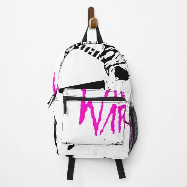 Item preview, The Warning Pink Skull Crossed Guitars Poster designed and sold by AlfonDouglas.
