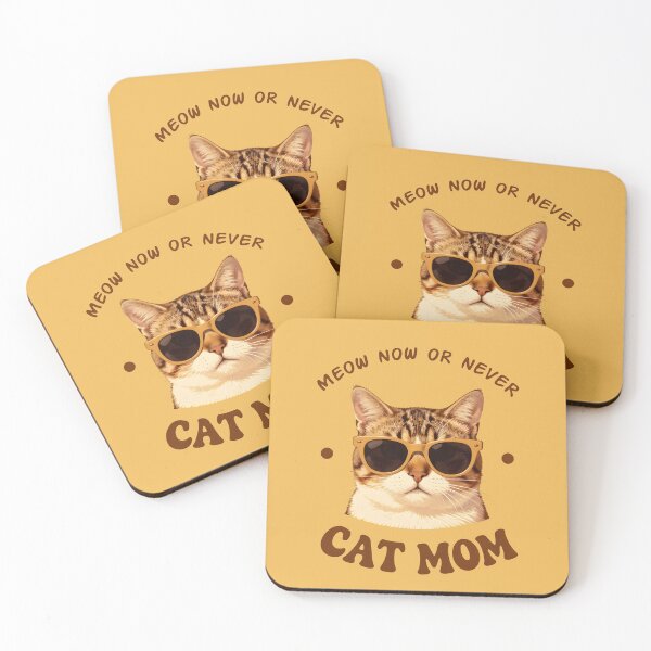 Item preview, Meow Or Never Cat Mom T-Shirt – Funny Retro Cat Lover Gift designed and sold by FestivityFinds.
