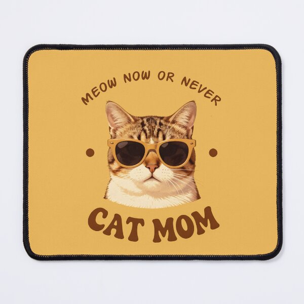 Item preview, Meow Or Never Cat Mom T-Shirt – Funny Retro Cat Lover Gift designed and sold by FestivityFinds.