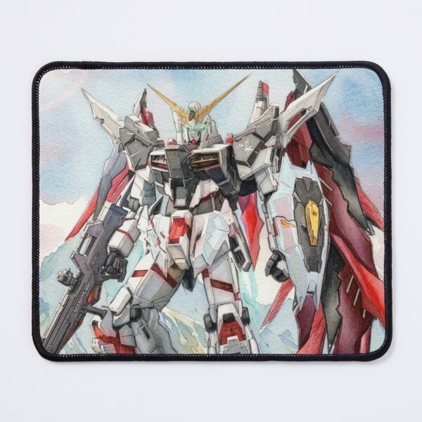 Item preview, unicorn gundam destroy mode destiny gundam illustration watercolour traditional draw full colour designed and sold by sabartgunpla.