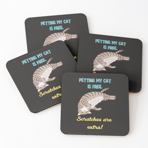 Item preview, Petting My Cat Is Free – Funny Cat Owner Humor Design designed and sold by TetelestaiWeave.