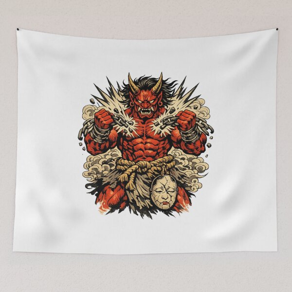Item preview, The Oni That No One Could Defeat | Japanese Ukiyo-e Demon Warrior Art designed and sold by Substance_life.