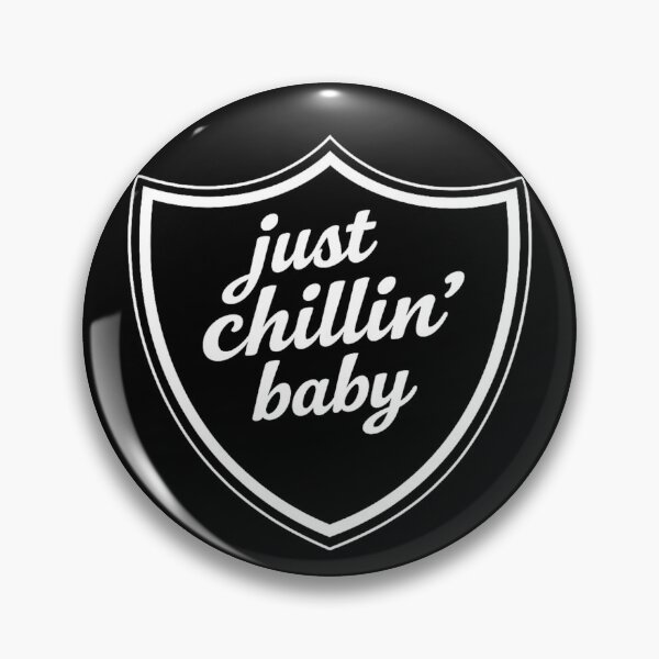 Item preview, Just Chillin’ Baby – Silver & Black Shield designed and sold by My Team Designs.