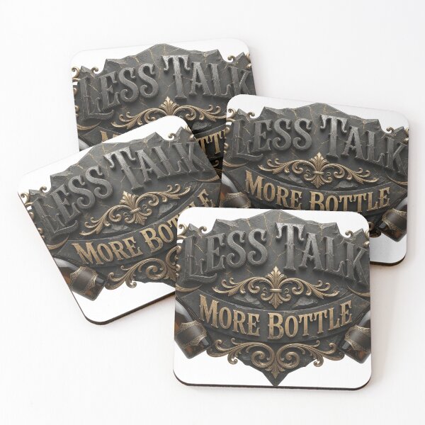 Item preview, Artistic LESS TALK MORE BOTTLE Artistic Motif designed and sold by dazzlemakers.