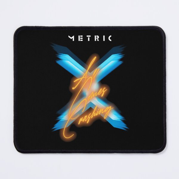 Item preview, Metric All Comes Crashing Glowing Neon Cross Poster designed and sold by WinGaylord.