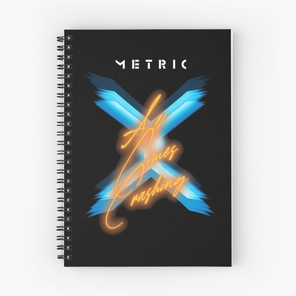 Item preview, Metric All Comes Crashing Glowing Neon Cross Poster designed and sold by WinGaylord.