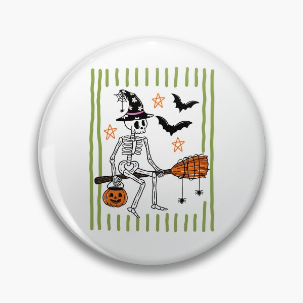 Item preview, Retro Halloween Stripped Skeleton designed and sold by cabanalunaire.