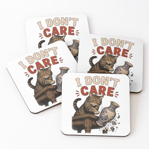 Item preview, I Don't Care Tabby Cat. designed and sold by T shirts Collective.