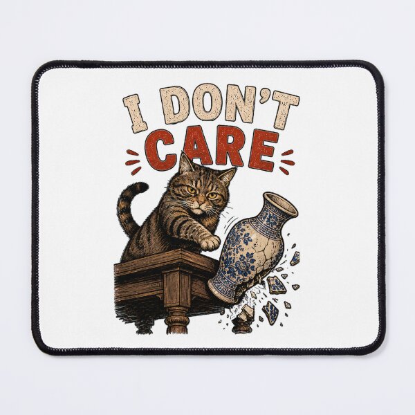 Item preview, I Don't Care Tabby Cat. designed and sold by T shirts Collective.