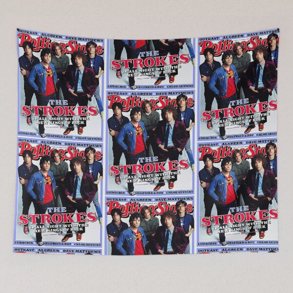 Item preview, The Strokes Rolling Stone Cover Retro Rock Band designed and sold by AntoFioreshop.