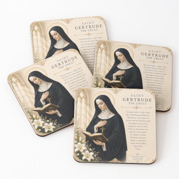 Item preview, Saint Gertrude the Great designed and sold by Birdsong Blessings.