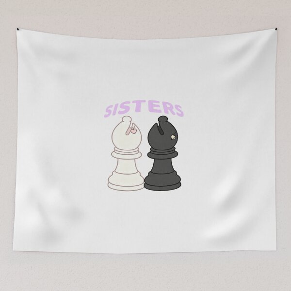Item preview, Chess Sisters Cute Chess Pieces designed and sold by Chezzstix.