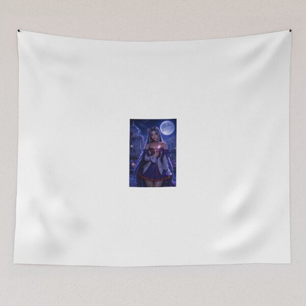 Item preview, Magical Girl in Purple Under Full Moon madoka magi designed and sold by CathryneDelamort.
