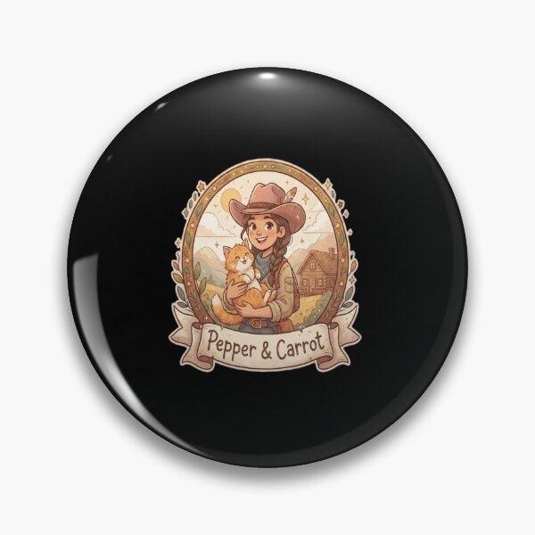 Aperçu de l'œuvre Logo officiel de Pepper&Carrot créée et vendue par redderkunziee.