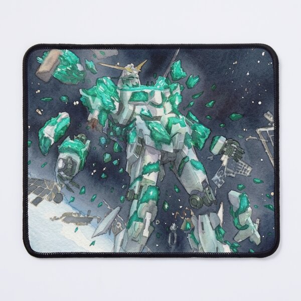 Item preview, unicorn gundam destroy full armor illustration watercolour traditional draw full colour designed and sold by sabartgunpla.