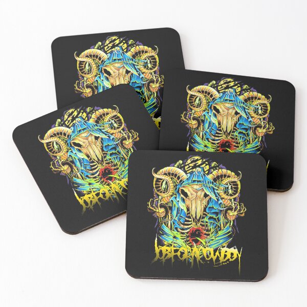 Item preview, Job For A Cowboy Death Metal Skull Monster Artwork designed and sold by HoracHand.