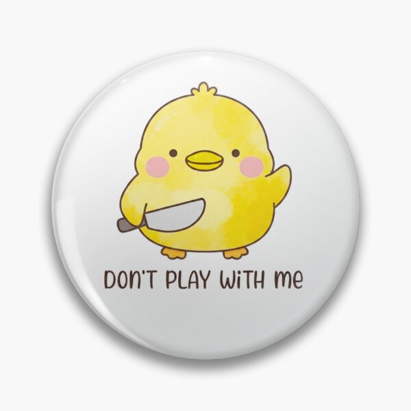 Item preview, Cute Yellow Duckling Don't Play With Me designed and sold by ArtivoNest.