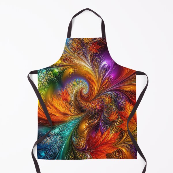 Item preview, Psychedelic Kaleidoscope Autumn Fractal Leaf designed and sold by Harmonic_Layers.