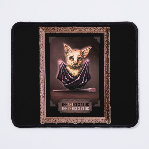 Item preview, Vintage Framed Cream Bat Mascot Cottagecore Gothic Art designed and sold by ArtistsAtticWI.