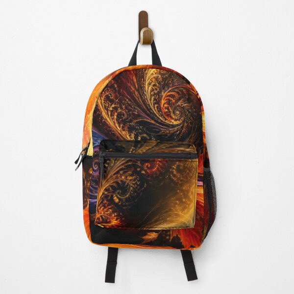 Item preview, Glowing Autumn Amber Leaf Swirl designed and sold by Harmonic_Layers.