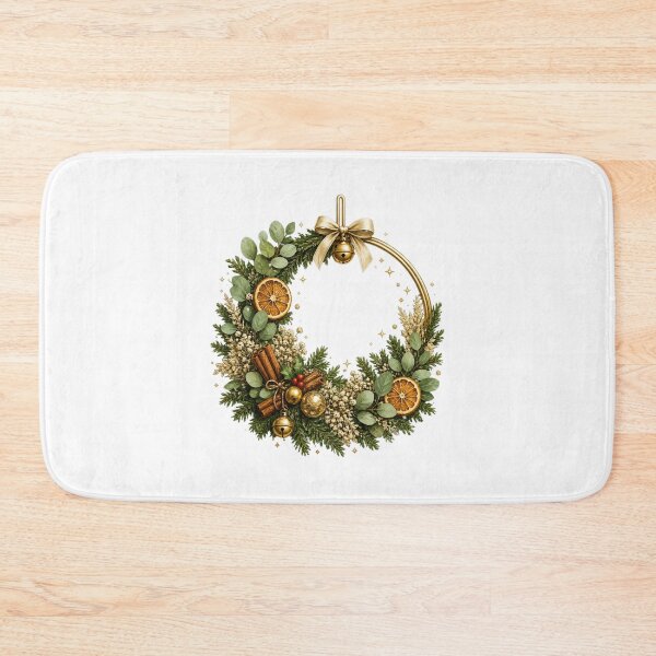 Item preview, Christmas Wreath | Rustic Winter Greenery | Orange Cinnamon Pinecone Holiday Wreath | Cozy Christmas Decor designed and sold by MrDev.