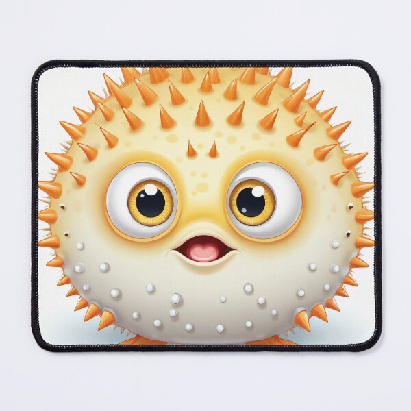 Item preview, Cute Pufferfish Inflated Ocean Art designed and sold by CrippiCrippi.