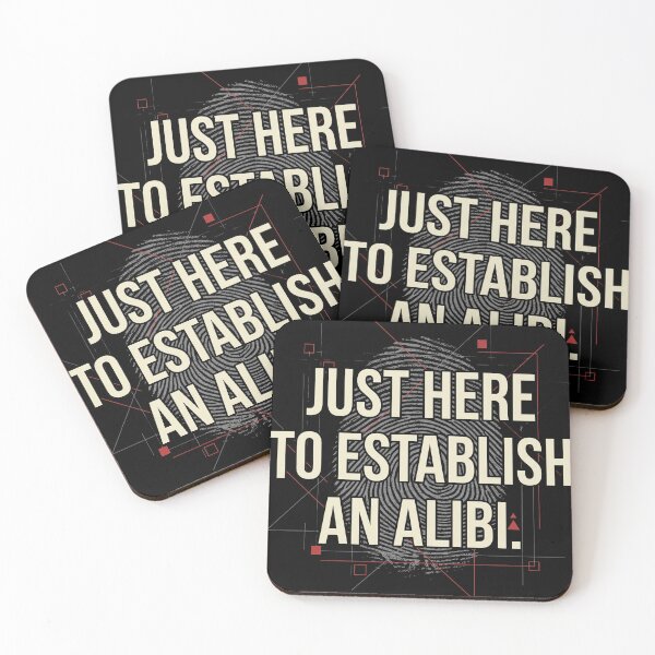 Item preview, Establish An Alibi Funny True Crime Introvert Graphic designed and sold by AdyKurniawan.