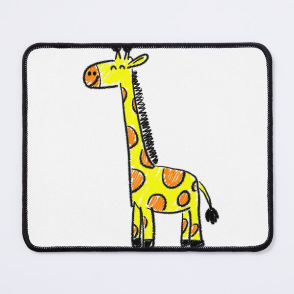 Item preview, Cute Yellow Giraffe Crayon Sketch Illustration designed and sold by STUDIO ZINN.