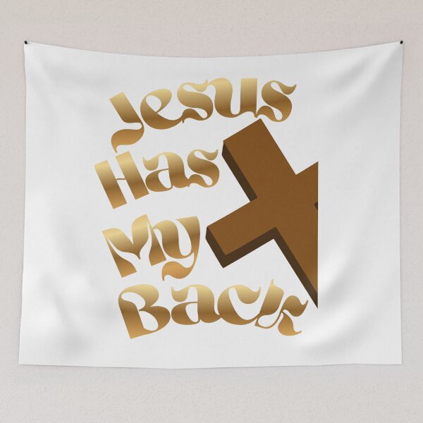 Item preview, Jesus Has My Back designed and sold by bathshebasamuel.
