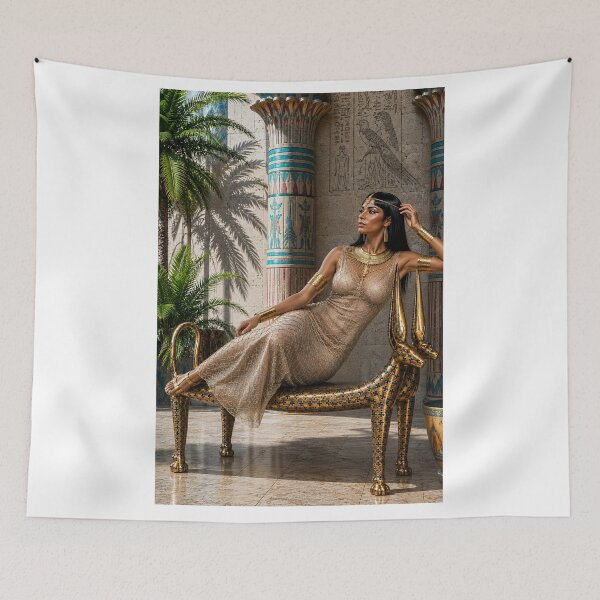 Item preview, Golden Egyptian Queen Cleopatra designed and sold by TuyaArts.