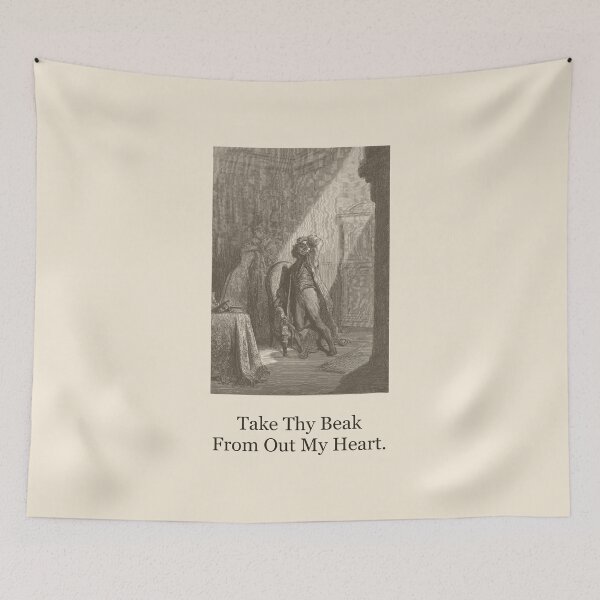 Item preview, Take Thy Beak From Out My Heart — Vintage Raven Gothic Tee designed and sold by Core-E.