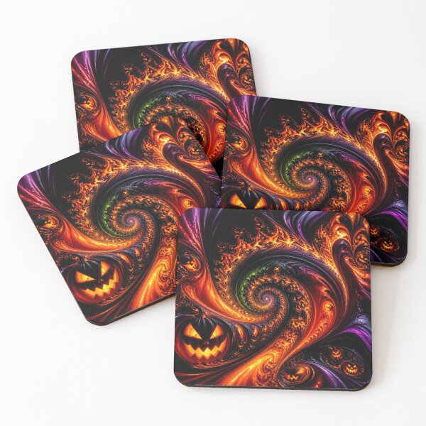 Item preview, Fiery Jack O Lantern Halloween Fractal designed and sold by Harmonic_Layers.